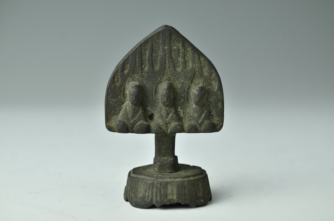 A Gilt Bronze Figure Of Bodhisattva: Please see the photos for item sizes.//////Provenance:Japanese Gentlman Collector/////Settlement is bank transfer, PAYPAL, VISA, AMEX(VISA, AMEX fee 2.5% addition).///////Shipment will be delivered sa