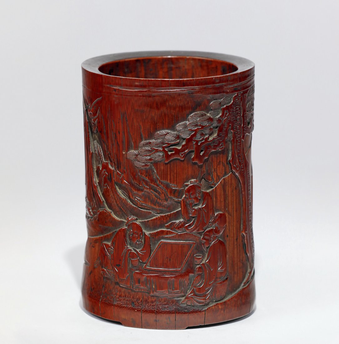 A banboo brushpot: A banboo brushpot SizeD11cm H16cmâ˜…WEB Catalogï¼šhttps://book.yunzhan365.com/bookcase/jvtek/index.html