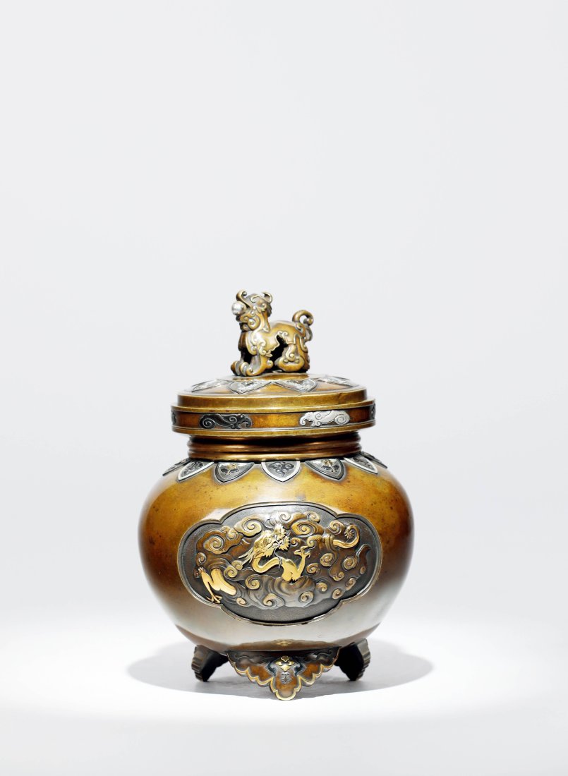 Meiji Period , censer: SizeH19cmâ˜…WEB Catalogï¼šhttps://book.yunzhan365.com/bookcase/jvtek/index.html