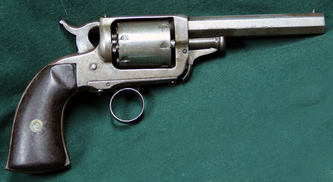 Civil War Whitney Arms Walking Beam Revolver: Whitney 7 Shot, 31 caliber Beals Patent WALKING BEAM revolver.This revolver was designed by Fordyce Beals while Colt still held an active patent on revolvers that indexed by cocking the hammer to enga