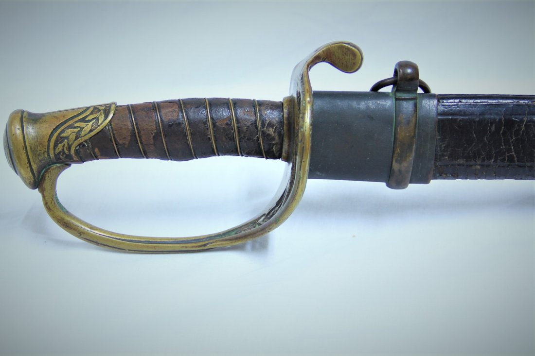 Confederate Boyle & Gamble Officer: Wonderful Confederate Boyle & Gamble Foot Officer's Sword 100% complete and as found with the original scabbard in overall excellent condition. I first saw this sword twelve or fifteen years ago when 