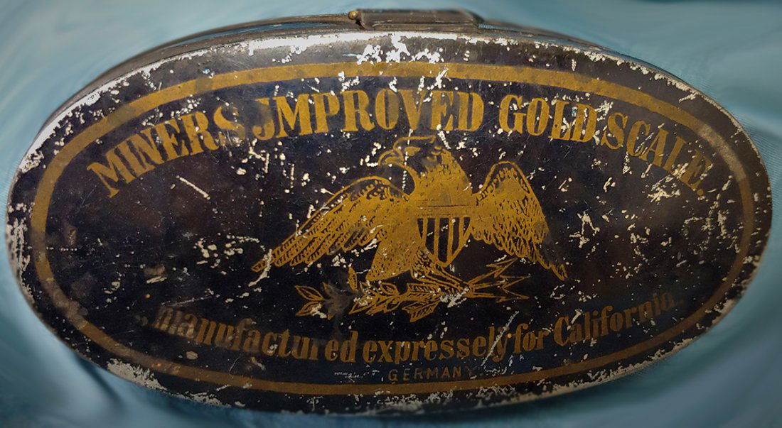 California Gold Rush Gold Miner: scales We are happy to ship by UPS or US Mail... whichever you prefer. Smaller items are generally cheaper to send by US Mail. Larger items should go by UPS. Materials, Packing, and Shipping on this i