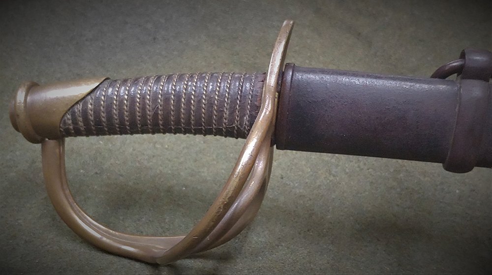 Civil War Cavalry Saber by C. Hammond: -NO RESERVE-One of the scarcest of Civil War cavalry sabers and the best example of this maker I have seen. This 1840 heavy cavalry saber is marked C. Hammond on the blade. This being steel tool maker