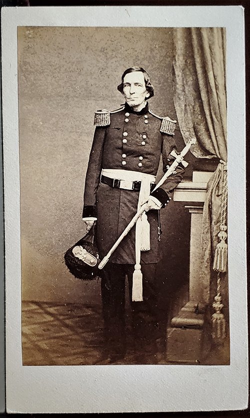 BREVET BRIGADIER GENERAL JOHN GARLAND: -NO RESERVE-A nice E. Anthony backmarked of John Garland, 1793-1861. Garland started his career in the regular army as a 1st Lieutenant in the 35th Infantry in 1813. He fought in the War of 1812, the 