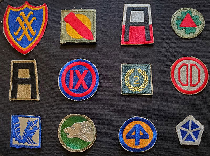 12 Patches from WW2 World War 2 Two: -NO RESERVE-WW2 wwii One dozen genuine WW-2 uniform patches in excellent condition. I just bought a cookie tin full of patches. Here are 12 genuine ww2 wwii patches in one lot. Opening bid is a gift,