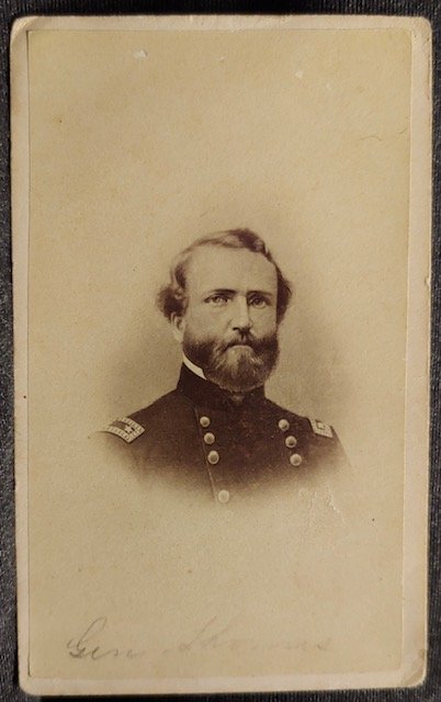 2 CDV Images Civil War Generals: Two very good CDV portrait images from the Civil War. One is general George H Thomas the other view is general Philip H Sheridan. These can be mailed uninsured for one dollar. Or they can be mailed wi