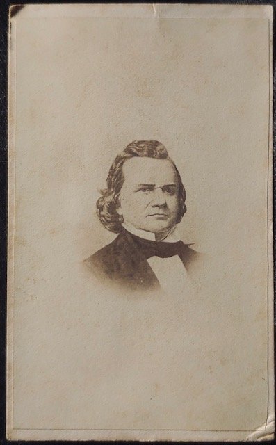 CDV PORTRAIT Stephen a Douglas: A very appealing Civil War produced CDV portrait of Stephen a Douglas, the nemesis of Abraham Lincoln. +++++++++++++++++++++++++++++++++++++++++++++++++++++++++++++++++++++++++++. This can be mailed u