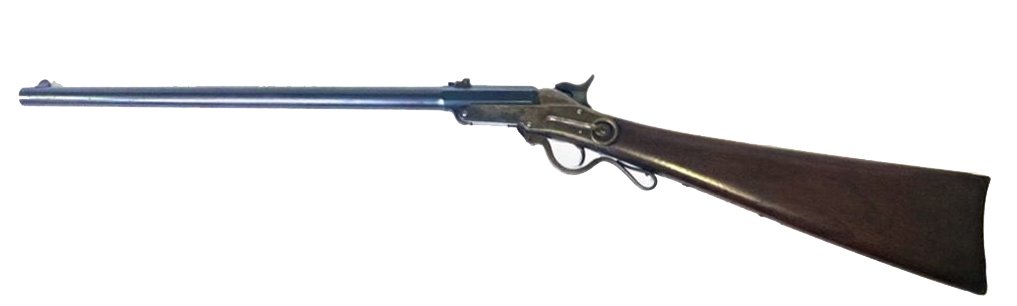 High finish Civil War Maynard Carbine: High condition 2nd Model Maynard carbine. NRA fine to excellent. 100% original. 100% complete. Mechanically perfect. This piece retains 70% to 80% original factory blue and case hardened finish. All m