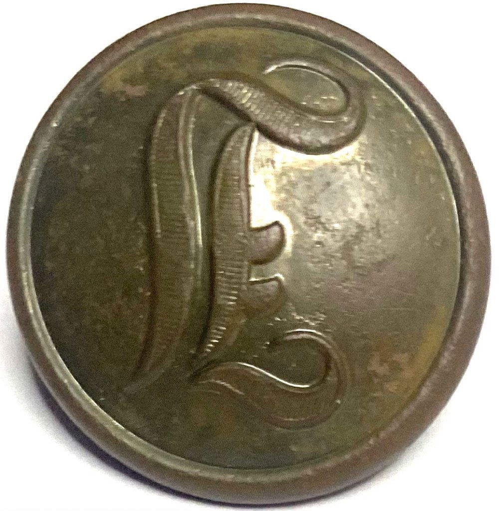 Confederate S Isaac Campbell IButton: A solid blouse size Confederate infantry script I button found in the 1960s with a metal detector. S. Isaac Campbell London back mark with shank intact. From a 60 year collection I just obtained. Pack