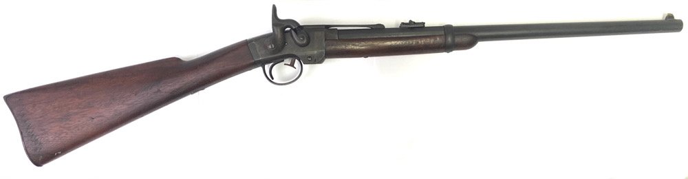 Civil War Smith Carbine 50cal: Patented before the war by physician Gilbert Smith of Buttermilk Falls, New York in late 1855. Thousands were carried by Union forces during the Civil War. A single-shot, percussion firearm, the weapo
