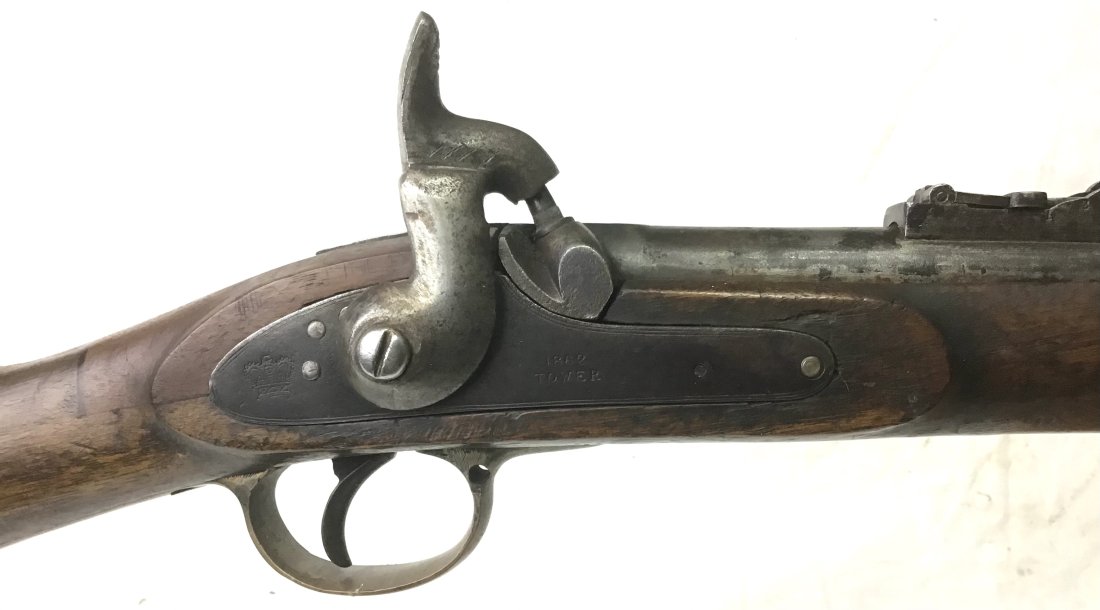 Confederate Enfield Rifle Musket Georgia: Standard P53 Enfield rifle musket exported from Birmingham England to the Confederate States. This bears the Confederate markings of S H over G under a crown which shows it to have been sold by Sincla