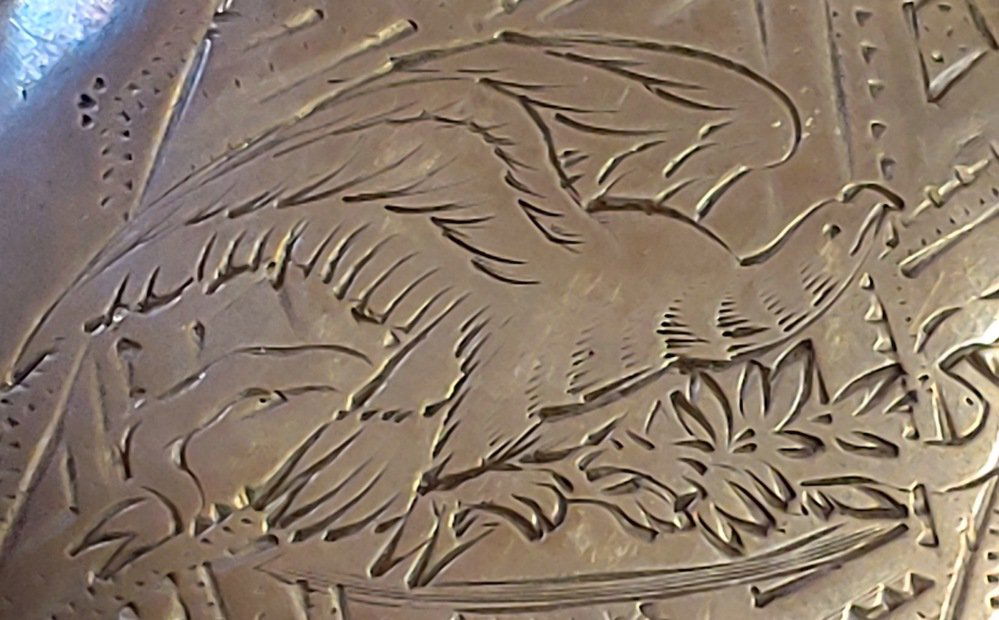 Civil War Pocket Watch w Eagle on Cover: Classic large size silver, hunter case, key wind pocket watch with a ferrocious American eagle engraved on the cover. Excellent condition. Runs fine. Works are signed -Patent Lever Full Jeweled M.J. T