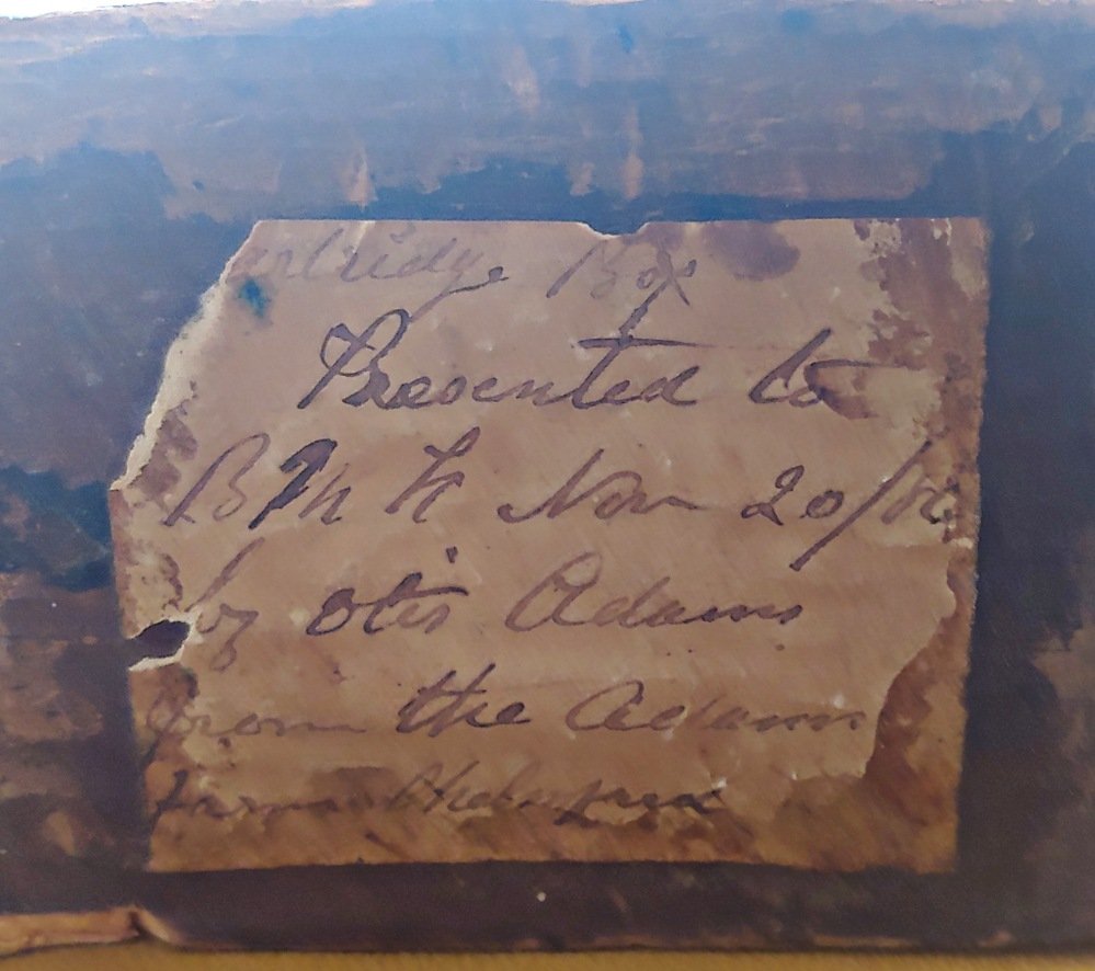 Early Cartridge Box Wooden Block w Historical Note