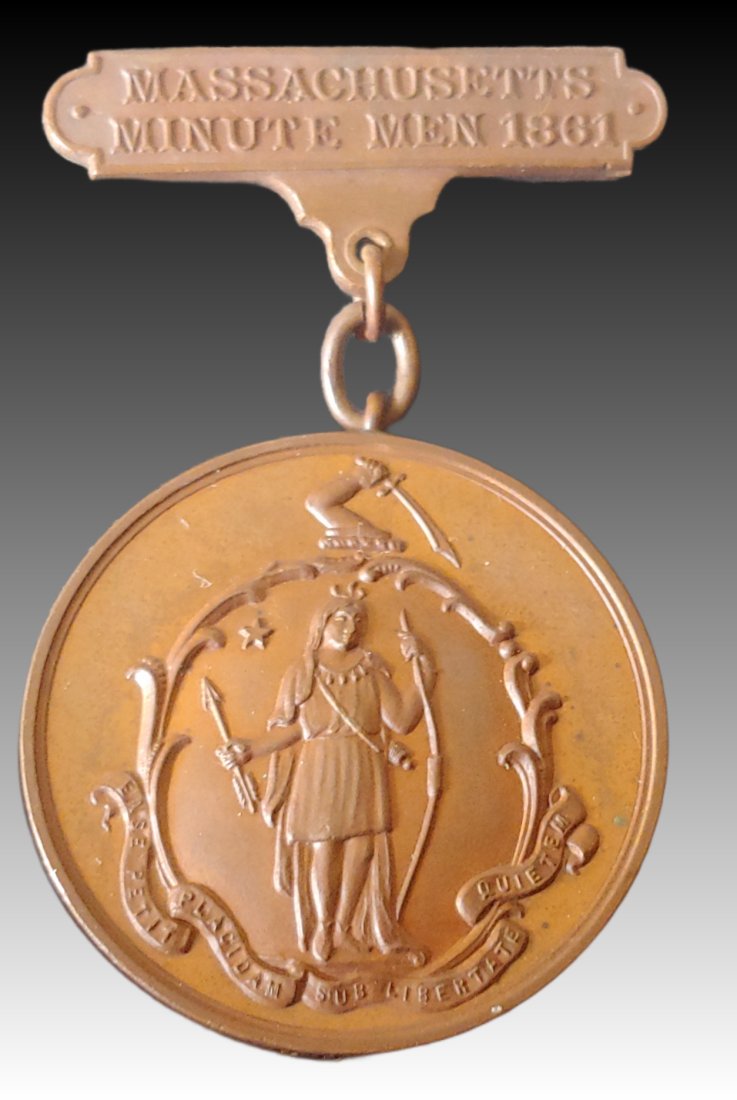5th & 50th Massachusetts Minuteman medal: Sergeant George Edwards Co D 5th Mass George W. EdwardsResidence Haverhill MA; a 40 year-old Carpenter.Enlisted on 4/16/1861 at Haverhill, MA as a Sergeant.On 5/1/1861 he mustered into "D" Co. MA 5th