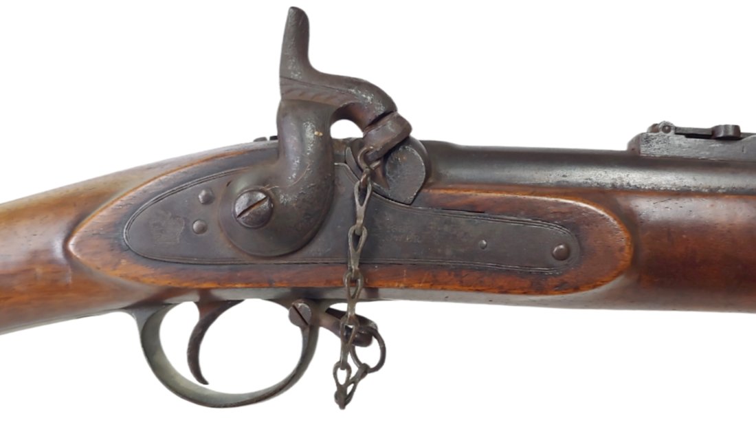 Confederate Enfield musket Sinclair Hamilton: Dead Real Sinclair Hamilton marked Confederate Imported Enfield Rifle musket dated 1862. These Enfield Pattern 1853 muskets were the foreign arms imported in the greatest numbers during the Civil War 