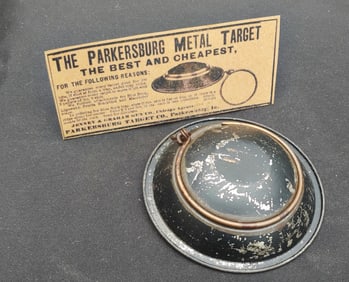 The Parkersburg metal flying Target for shotguns
