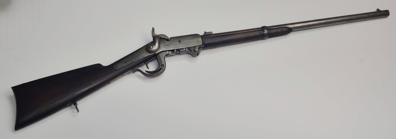 Civil War fifth model Burnside Cavalry carbine: Civil War Burnside carbine. All original and complete except for the missing sling ring on the saddlebar . Matched serial numbers. Good bore. Good wood . $55 for packing UPS shipping, and Signature Re