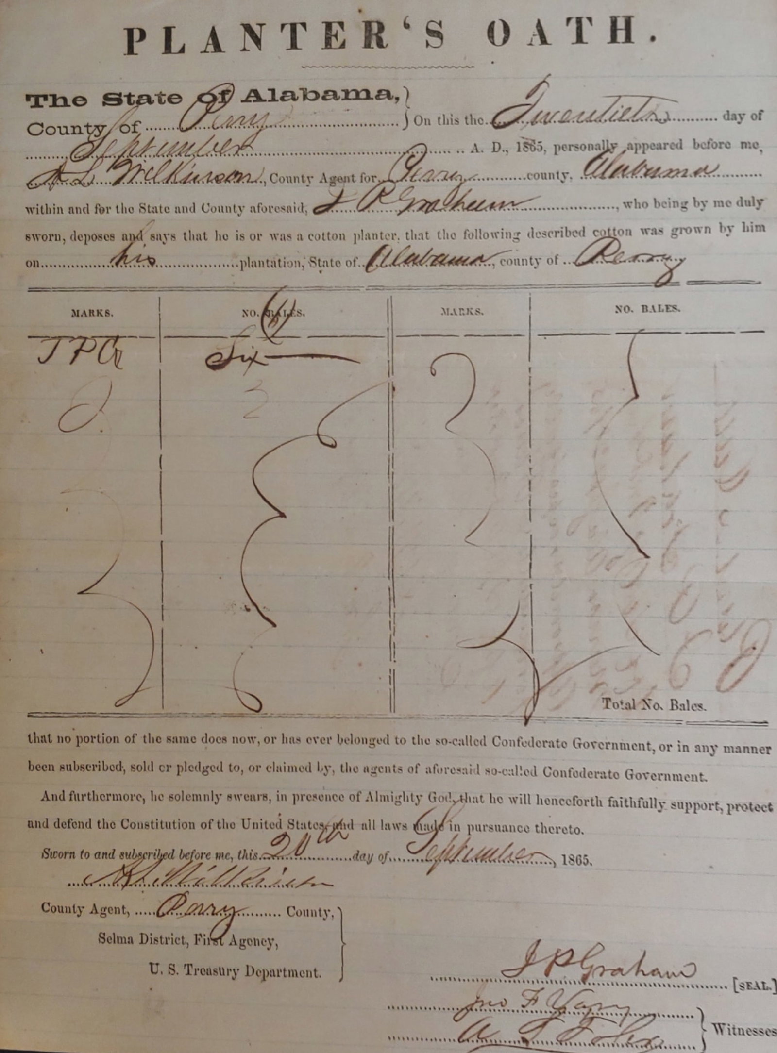 Confederate slavery plantation owners oath: I was unaware that such a document existed until a friend in the deep south sent me one to sell for him earlier this year. It generated good interest. He was pleased with the result and has given me t