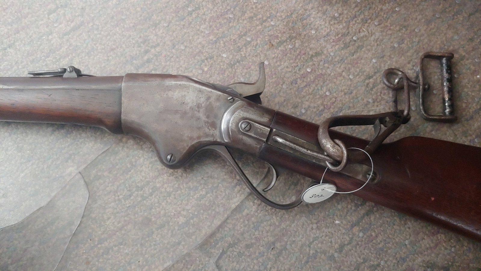 4th Pennsylvania cavalry Spencer carbine.: A very fine and solid model 1860 Spencer repeating Cavalry carbine. 100% original , 100% complete, And mechanically perfect. I purchased this several years ago at the Ohio Gun Collectors Association s