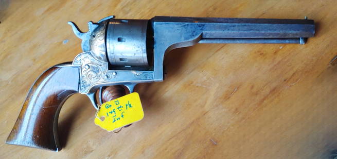 Gettysburg Gun 149th Pennsylvania Inscribed Moore 7 Shooter revolver: N. R. A. Fine to near excellent condition Moore seven shooter revolver. 100% original, 100% complete, and mechanically perfect. Retains most of the original Factory blue and silver plating on the fram