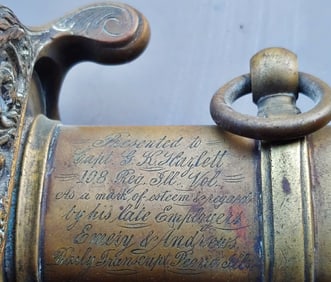 108th Illinois Infantry presentation sword Civil War Arkansas Post