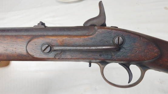 Confederate 1863 Tower Cavalry carbine: A solid and wonderfully honest model 1856 British Enfield pattern Cavalry carbine that was definitely and unequivocally imported by the Confederacy and carried by a rebel cavalryman . The lock is
