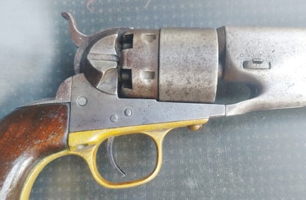 Colt Army revolver all matching Serials cut for stock