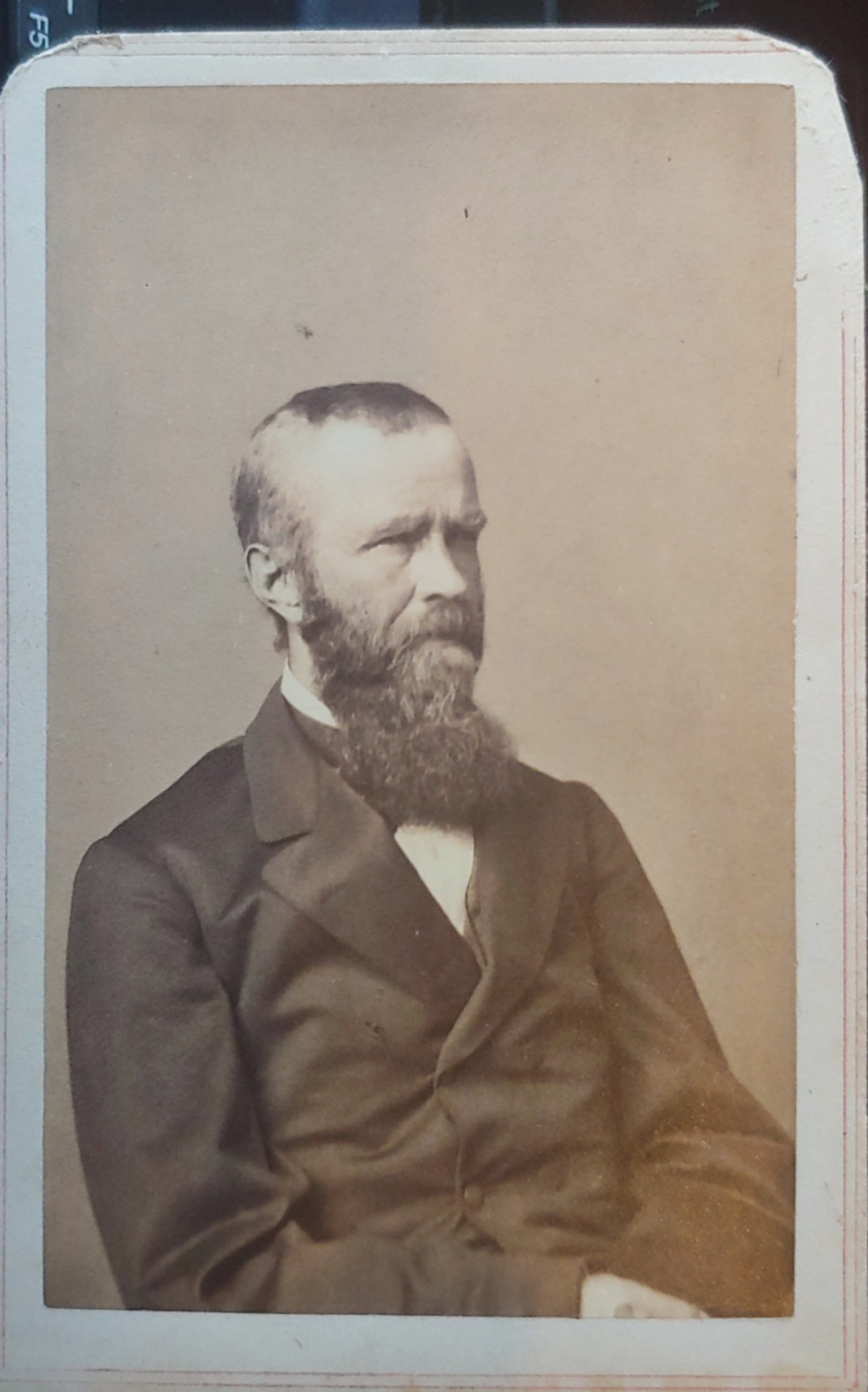 Rare portrait John Worden USN Commander of the monitor: I do not believe I have previously owned another photo of John Worden posed like this one . Photos of him are scarce and this pose is downright rare . Taken by Charles Fredericks. Worsen commanded the