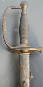 Rare Mexican War Model 1840 Foot Officer sword by Ames