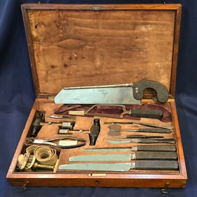 Spectacular 1840s Philadelphia made Surgical Kit RARE Maker E.F. Snyder