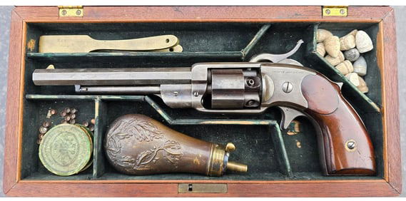 Very Fine Cased Alsop Revolver w/ Accessories