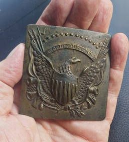 Strikingly attractive War of 1812 Eagle belt plate