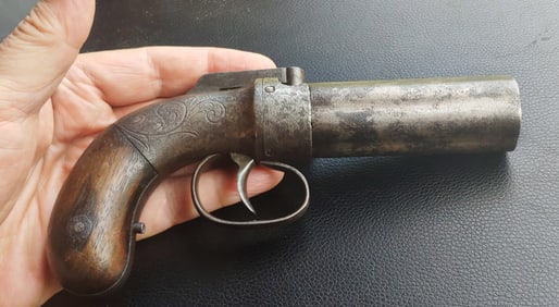 1840s Allen and Thurber pepperbox pistol.