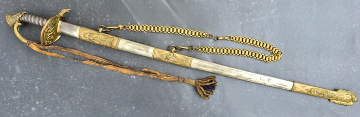 Extraordinary Rush's Lancer's Pres Sword / The Sword itself Featured in 1887 Obituary!