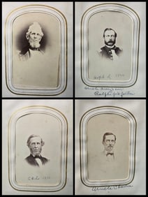1860s Alfred NY CDV Photograph Album- Soldiers - Lincoln