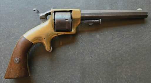 E. A. Prescott Single Action 32 Caliber Belt Revolver
