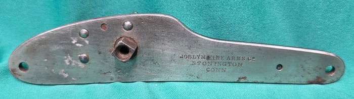 Joslyn Fire Arms Co. Stonington Conn Lock Plate and Parts