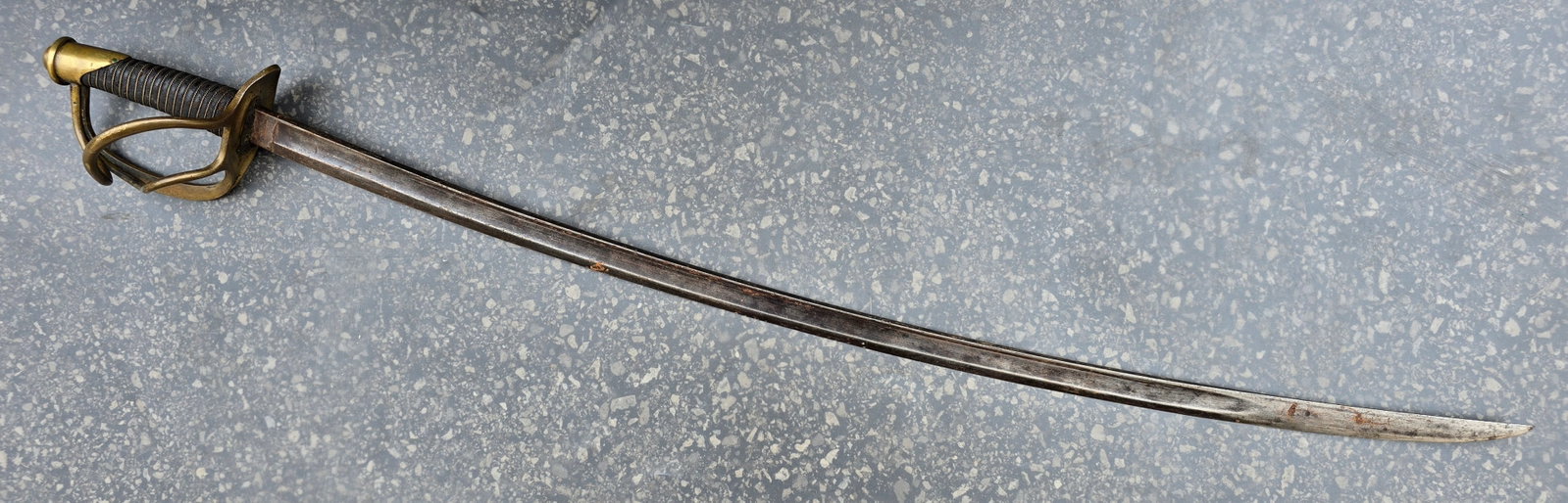 Cavalry Saber by Horstmann Inscribed by Soldier: U.S. Civil War M1840 Heavy Cavalry Saber. Marked by Horstmann, Philadelphia – and Personalized “GB” and a star. This is an excellent, historically significant example of a U.S. Model 1840 Sa