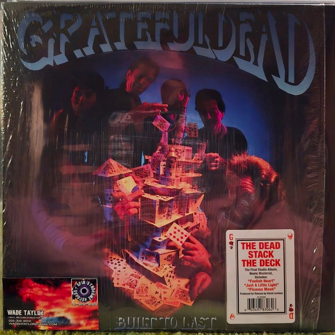 Grateful Dead - Built To Last - Vinyl - In Shrink with Hype Sticker: LP in perfect shape. Jacket has the beginning of a seam split on the top that you wouldn't have noticed if I didn't mention it. Still in shrink with hype sticker. 2023 pressing cut by the legendary Ch