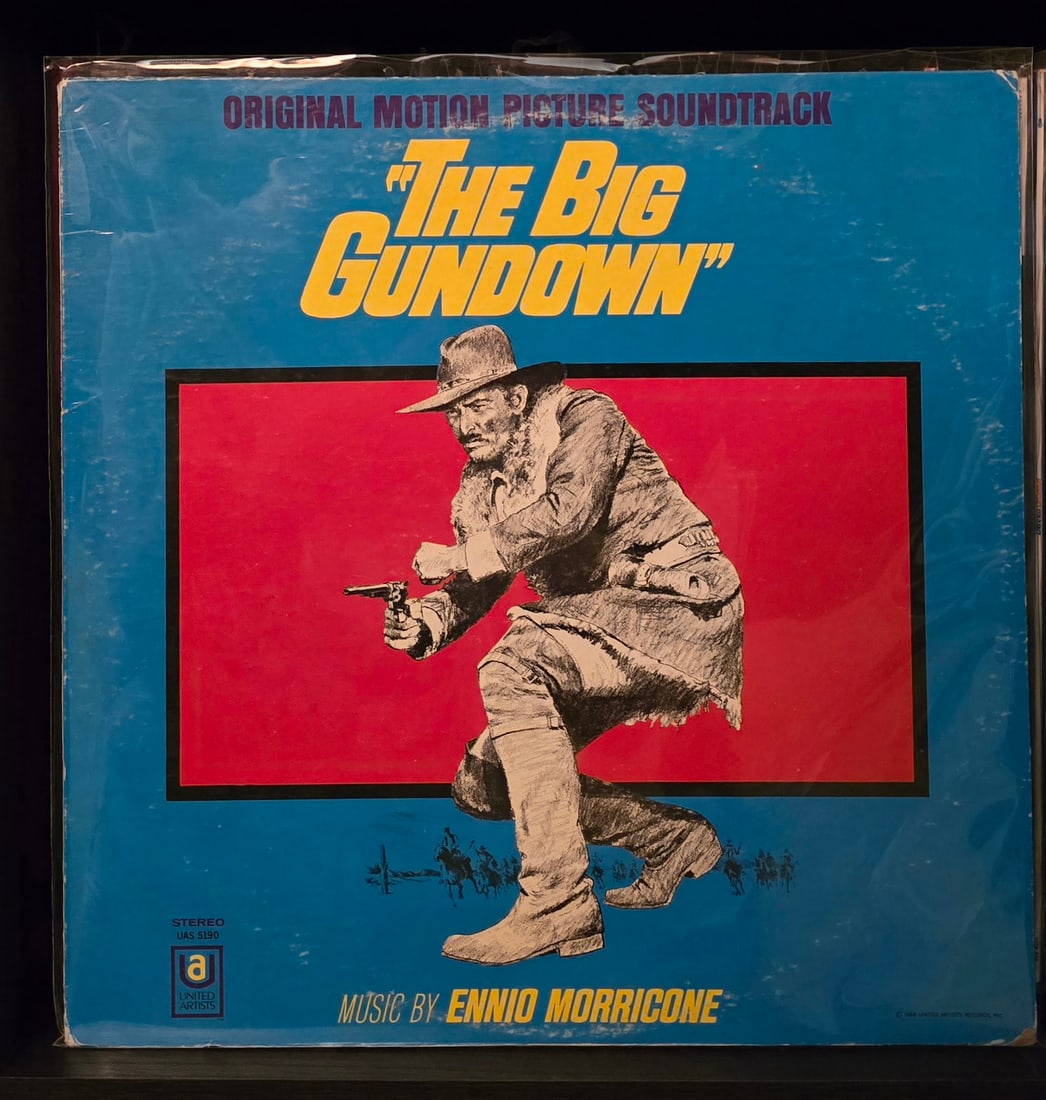 Ennio Morricone - The Big Gundown - Vinyl OST: Arguably the greatest film composer of all time: Ennio Morricone. This is his score for the spaghetti western The Big Gundown. This is a 1968 pressing. SVG vinyl / VG jacket.$6 media mail.