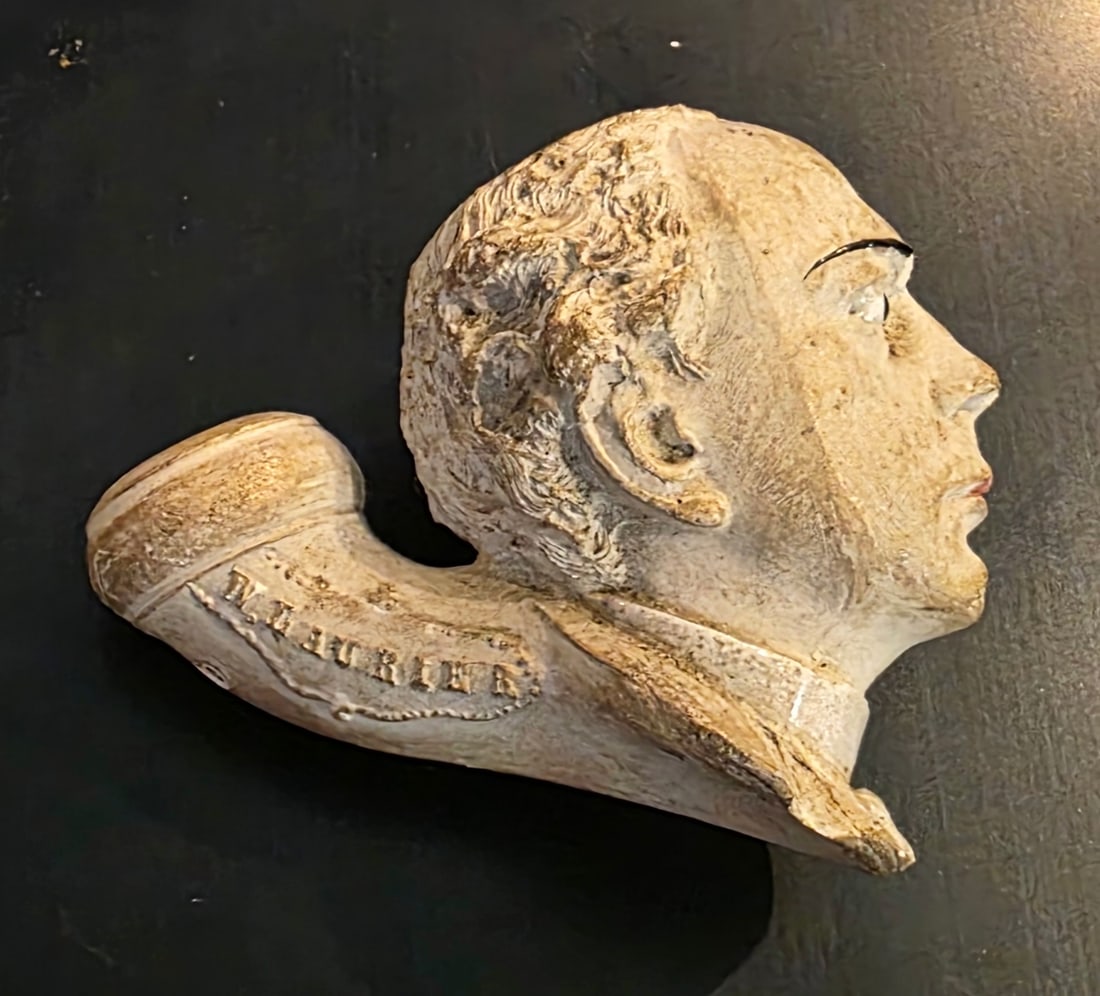 Figural Clay Smoking Pipe Canadian Prime Minister Laurier (1 of 5)