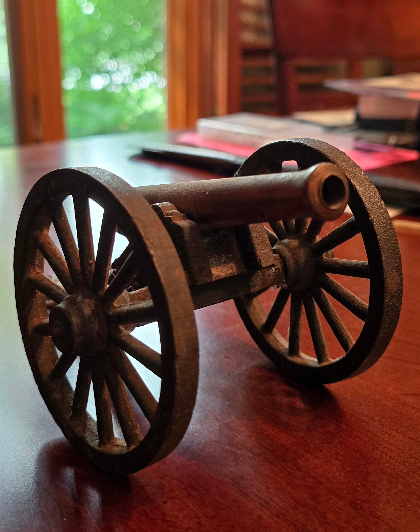 Quality Civil War Era Firing Toy Cannon: Unlike non-firing decorative models, this was designed to actually fire. Children of the era would load them with a small charge of black powder and BOOM... From the era when boys had really cool toys
