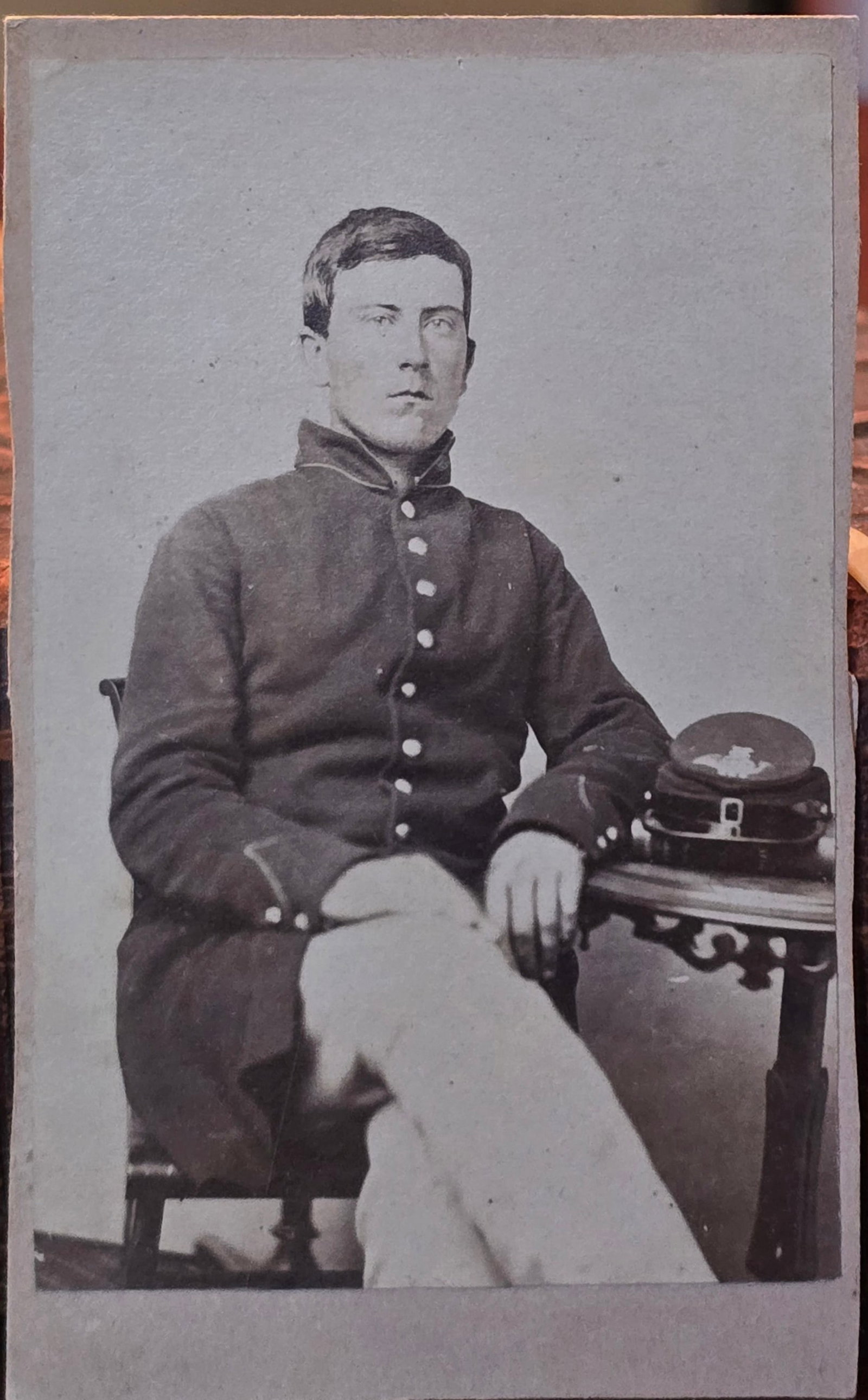 Union Infantry Soldier Swett & Walton Boston CDV: . LiveAuctioneers shipping options sometimes defaults to their Live-Ship system. This is usually very pricey and we have no control over it. We always offer fair cost in house shipping. For this you n