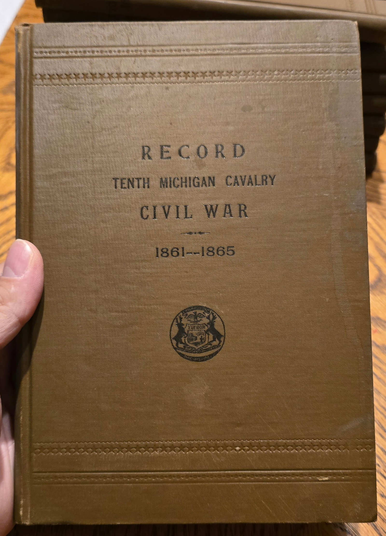 Civil War Unit History - Tenth Michigan Cavalry - Brown Book Vol. 40 (1 of 6)