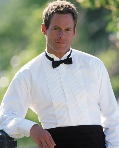 VERSACE- Men's Tuxedo Shirt -Size 44-17 1/2-$395.00 (1 of 4)