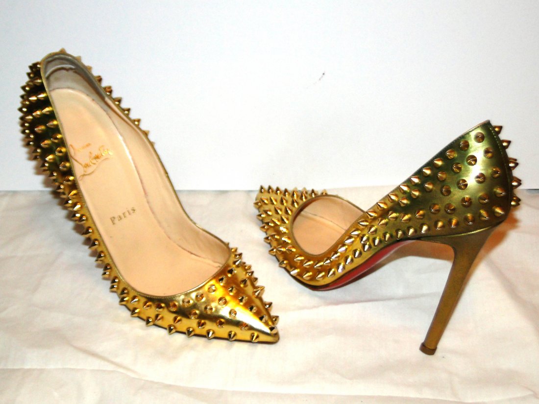 christian louboutin spiked pumps