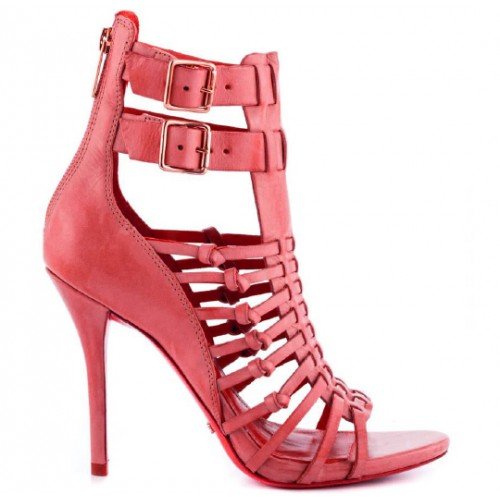 Shoes Women's by Dusaka Sz 7 Retail $54.00: DUSAKA WOMEN'S SHOES-Name: Dusaka -Size: 7-Color: Coral-Condition: New in Box-Sizing: True to Size- Coral Leather Stappy Sandal-Heel 4-1/2 Inches-IMPORTED-Dusaka is an icon to reckon with in the footw