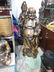 Large gilt bronze buddha statue