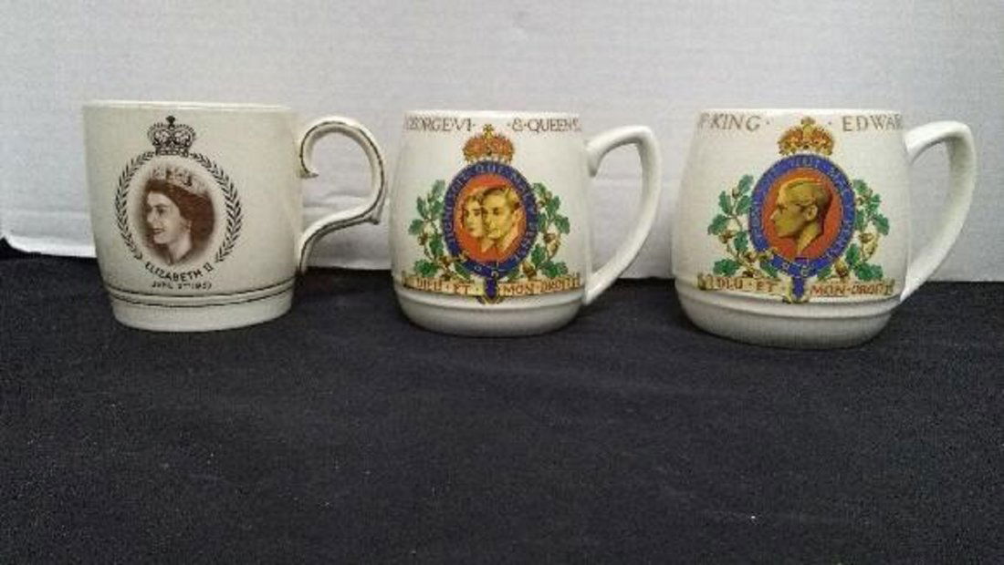 3 Antique Coronation Cups (1 of 9)
