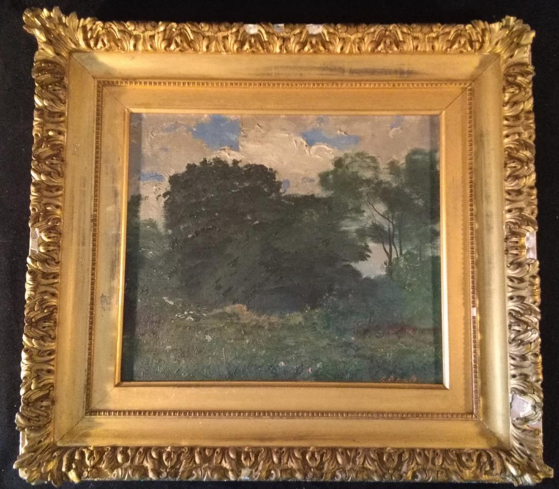 19thC Oil/Canvas. Elijah Baxter Jr. (1 of 9)